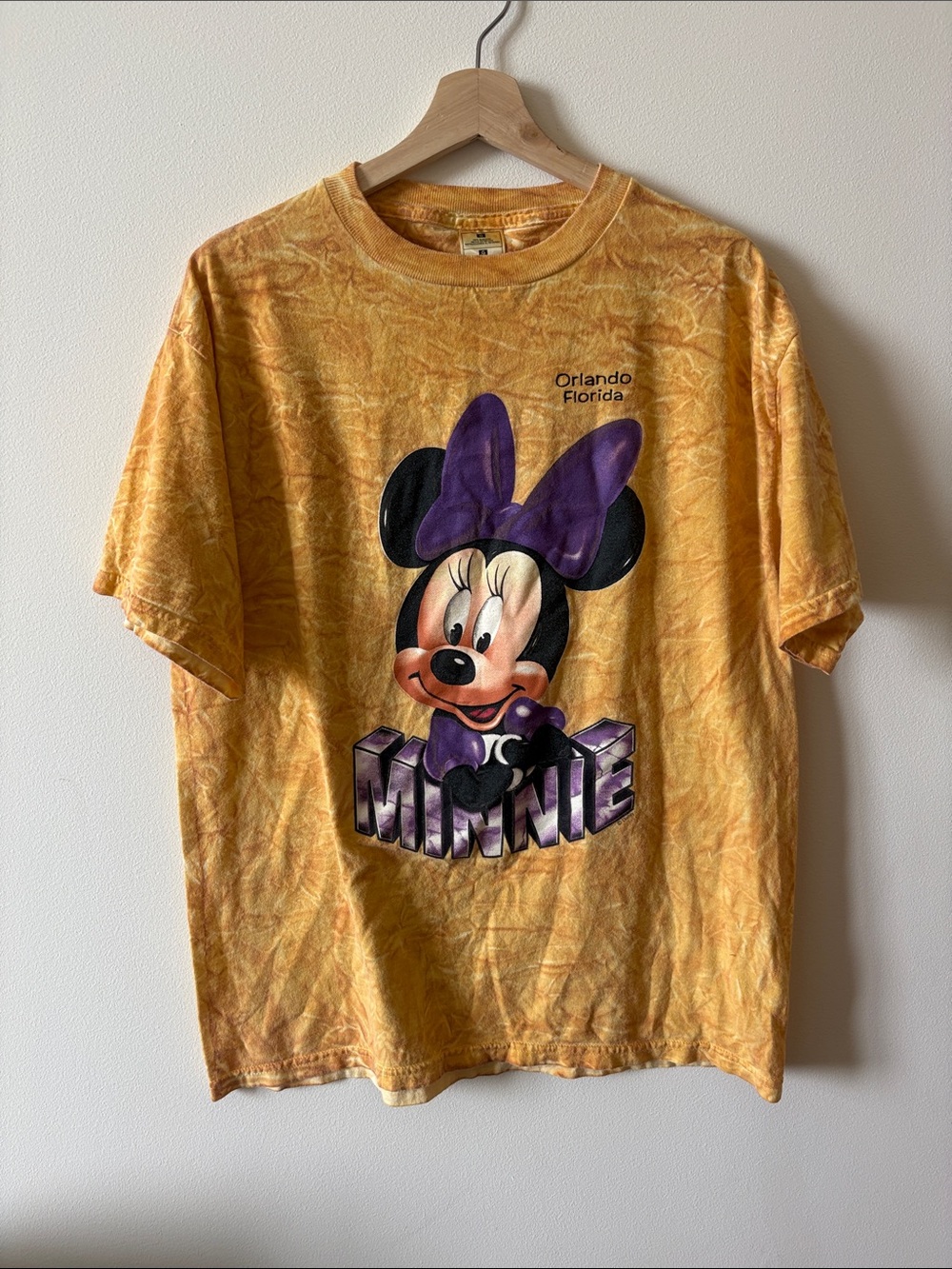 Vintage Minnie Mouse Orlando Tie Dye Graphic Tee